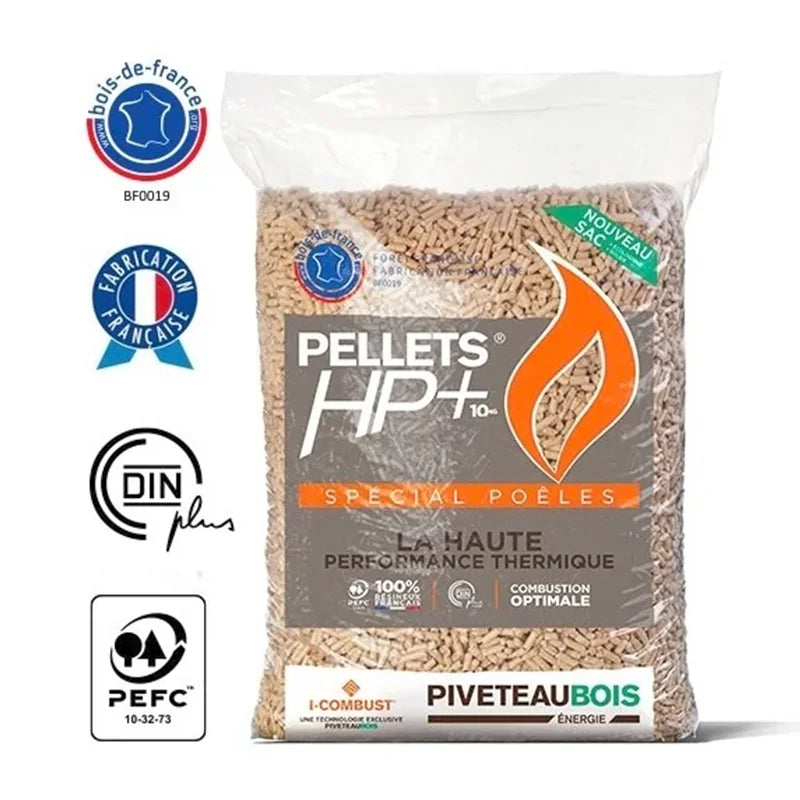 Piveteau HP+ Granulés de Bois Palette 1080kg 72 Sacs
