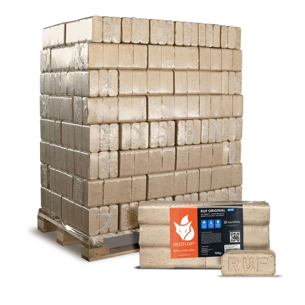RUF Original Blue Weichholzbriketts – 960 kg Palette