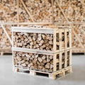 Bois de Chauffage Charme Demi-Palette 25cm