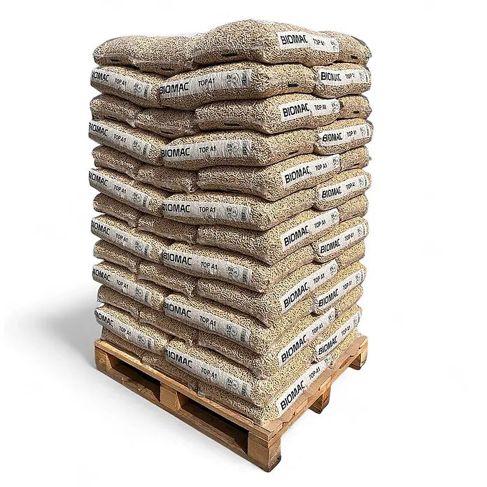 BIOMAC Holzpellets A1 – Palette (65 × 15 kg) [2]